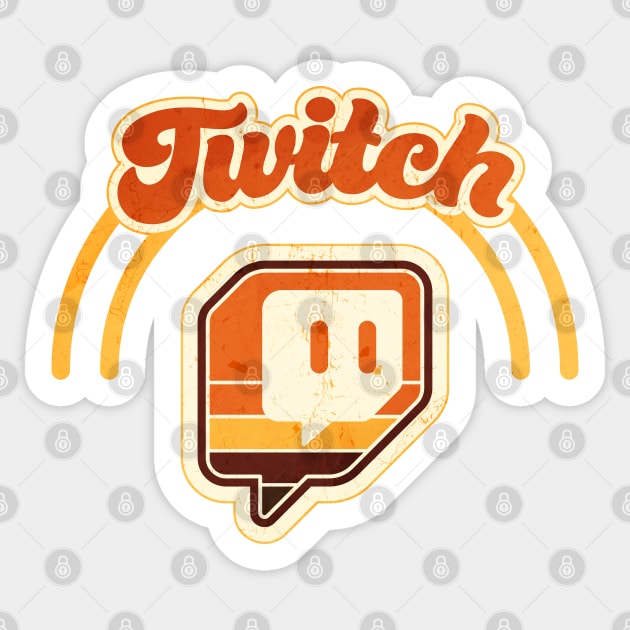 Twitch Merch - Vintage logo Sticker by Hounds_of_Tindalos